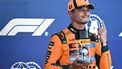 McLaren's British driver Lando Norris holds his Pirelli Sprint Pole award after winning the pole position during Sprint qualifying ahead of the 2026 Miami Formula One Grand Prix at Miami International Autodrome in Miami Gardens, Florida, on May 1, 2026.  
CHANDAN KHANNA / AFP