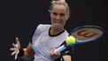 epa11086154 Arantxa Rus of Netherlands in action against Anna Kalinskaya of Russia during the Women's Singles match at the Australian Open tennis tournament in Melbourne, Australia, 18 January 2024.  EPA/MAST IRHAM