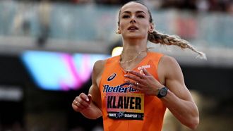 Netherlands' Lieke Klaver reacts after the women's 400m final during the World Athletics Ultimate Championship at the Gyula Zsivotzky National Athletics Centre, in Budapest on September 12, 2026. 
Jewel SAMAD / AFP