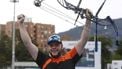 epa07533382 Mike Schloesser of the Netherlands celebrates upon winning the single male composite bow final of the Archery World Cup, in Medellin, Colombia, 27 April 2019.  EPA/Luis Eduardo Noriega A.