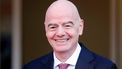 epa13268923 FIFA President Gianni Infantino looks on during the opening of new offices at the Latvian Football Association  in Riga, Latvia, 28 September 2026. During his visit to Latvia, Gianni Infantino met Latvian officials and discussed Latvia's long-term plan to bid for hosting the FIFA U-20 World Cup together with Ukraine in the future, the development of football infrastructure, and the economic impact of major international sports events on Latvia.  EPA/TOMS KALNINS