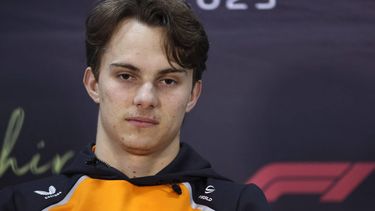 McLaren's Australian driver Oscar Piastri attends a press conference on the third day of the Formula One pre-season testing at the Bahrain International Circuit in Sakhir on February 28, 2025. 
FADEL SENNA / AFP
