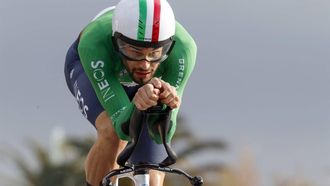 2023-03-06 15:40:12 epa10506325 FILIPPO GANNA of team INEOS GRANADIERS in action during the 11,5 km of the 1st stage, individual time trial, from Lido di Camaiore to Lido di Camaiore of the 58th edition of Tirreno Adriatico, in Lido di Camaiore, Italy, 06 March 2023.  EPA/ROBERTO BETTINI / ANSA