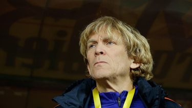 BOEKAREST - Teammanager Hans Jorritsma tijdens de vriendschappelijke wedstrijd van het Nederlands elftal tegen Roemenie in Boekarest. ANP SOCCRATES