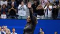 USA's Serena Williams waves to the audience after losing against Australia's Ajla Tomljanovic during their 2022 US Open Tennis tournament women's singles third round match at the USTA Billie Jean King National Tennis Center in New York, on September 2, 2022. 
TIMOTHY A. CLARY / AFP