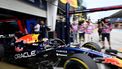 Red Bull Racing's Dutch driver Max Verstappen drives out to the pit lane during the second practice session ahead of the Formula One Bahrain Grand Prix in Sepang on October 2, 2026. 
JADE GAO / AFP
