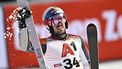 epa11686746 Marcel Hirscher of the Netherlands reacts in the finish area during the second run of the Men's Giant Slalom race of the FIS Alpine Skiing World Cup season opener on the Rettenbach glacier, in Soelden, Austria, 27 October 2024.  EPA/JEAN-CHRISTOPHE BOTT