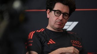 Audi's Italian team principal Mattia Binotto attends a press conference after the first practice session ahead of the Formula One Azerbaijan Grand Prix at the Baku City Circuit in Baku on September 24, 2026. 
Igor IVANKO / AFP