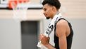 San Antonio Spurs forward #01 Victor Wembanyama takes part in a training session in San Antonio, Texas, on October 1, 2024.  
Patrick T. Fallon / AFP
