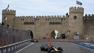 Red Bull Racing's Dutch driver Max Verstappen competes during the Formula One Azerbaijan Grand Prix at the Baku City Circuit in Baku on September 21, 2025. 
Alexander NEMENOV / AFP