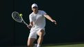 epa13075980 Tallon Griekspoor of the Netherlands reacts during his Men's Singles first round match against James Duckworth of Australia at the Wimbledon Championships in London, Britain, 30 June 2026.  EPA/ADAM VAUGHAN