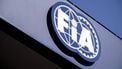 BARCELONA - Logo FIA (Fédération Internationale de l'Automobile) op het Circuit de Barcelona-Catalunya voorafgaand aan de Grand Prix van Spanje. ANP SANDER KONING