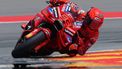 Team Ducati Lenovo Team's Marc Marquez rides during the MotoGP Aragon Grand Prix at the Motorland circuit in Alcaniz, northeastern Spain, on June 8, 2025.
 
LLUIS GENE / AFP