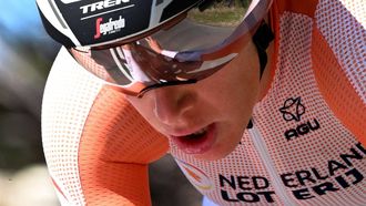 Ellen van Dijk of the Netherlands competes in the women's individual elite time trial cycling event at the UCI 2022 Road World Championship in Wollongong on September 18, 2022. 
WILLIAM WEST / AFP