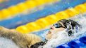 2023-07-24 10:46:10 FUKUOKA - Maaike de Waard in actie op de 100 rug vrouwen tijdens het WK Zwemmen in Japan. ANP KOEN VAN WEEL