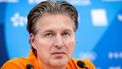 PARIJS - Chef de mission Pieter van den Hoogenband tijdens een persconferentie in het olympisch dorp van Parijs voorafgaand aan het begin van de Spelen. ANP REMKO DE WAAL