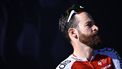 2023-04-23 11:35:16 Cofidis' German rider Simon Geschke (C) looks on prior to the start of the men elite race of the Liege-Bastogne-Liege one day cycling event, 258,5 km round-trip from Liege via Bastogne, on April 23, 2023. 
JASPER JACOBS / Belga / AFP