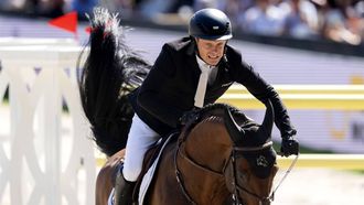 2023-06-25 16:14:42 ROTTERDAM - Willem Greve met Highway M TN wint de Nations Cup springen op CHIO Rotterdam. Het hippische evenement vindt voor de 74ste keer plaats in het Kralingse Bos in Rotterdam. ANP SANDER KONING