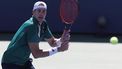 2023-08-31 12:15:00 epa10831478 John Isner of the United States returns the ball to Michael Mmoh of the United States during their second round match at the US Open Tennis Championships at the USTA National Tennis Center in Flushing Meadows, New York, USA, 31 August 2023. The US Open runs from 28 August through 10 September.  EPA/CJ GUNTHER