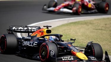 BOEDAPEST - Max Verstappen (Red Bull Racing) op de Hungaroring tijdens de 3e vrije training in aanloop naar de Grote Prijs van Hongarije. ANP SANDER KONING