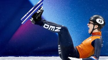 MILAAN - Teun Boer tijdens de finale 500 meter bij het shorttrack schaatsen in de Milano Ice Skating Area op de Olympische Winterspelen van Milaan. SEM VAN DER WAL / ANP