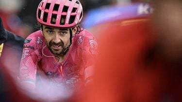 Guest and EF Education - EasyPost team's Irish rider Ben Healy cycles to the finish line of the 19th stage of the 112th edition of the Tour de France cycling race, 93.1 km between Albertville and La Plagne, in the French Alps, on July 25, 2025. The 19th stage of the Tour de France was shorted from its initial 129.9 km route, bypassing the Col des Saisies where an outbreak of nodular dermatitis in a herd of cattle was discovered, prompting organizers to modify the race route.
Loic VENANCE / AFP