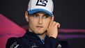 Williams' US driver Logan Sargeant attends a press conference ahead of the Formula One Australian Grand Prix in Melbourne on March 21, 2024.  
Paul Crock / AFP