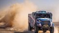 epa11824342 Martin van den Brink of the Netherlands, Richard Mouw of the Netherlands, and Willem Van Heun of the Netherlands compete with their Iveco PowerStar for Eurol Rally Sport during the ninth stage of the 2025 Dakar Rally from Riyadh to Haradh, Saudi Arabia, 14 January 2025.  EPA/Gerard Laurenssen