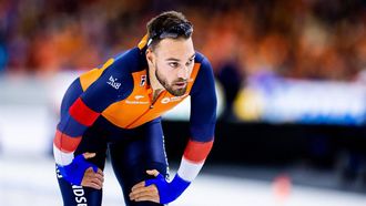 HEERENVEEN - Kjeld Nuis in actie op de 1500 meter op de EK afstanden. ANP IRIS VAN DEN BROEK