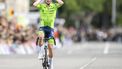 epa11632503 Tadej Pogacar of Slovenia celebrates winning the Men Elite Road Race at the 2024 UCI Road and Para-cycling Road World Championships in Zurich, Switzerland, 29 September 2024.  EPA/MICHAEL BUHOLZER
