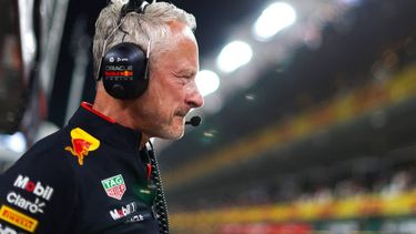 Red Bull Racing's sporting director Jonathan Wheatley looks on during the qualifying session ahead of the Abu Dhabi Formula One Grand Prix at the Yas Marina Circuit in Abu Dhabi on December 7, 2024. 
HAMAD I MOHAMMED / POOL / AFP