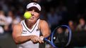 Czech Republic's Linda Noskova returns to Czech Republic's Karolina Muchova during their women's singles final tennis match on the thirteenth day of the 2026 Wimbledon Championships at The All England Lawn Tennis and Croquet Club in Wimbledon, southwest London, on July 11, 2026. 
Henry NICHOLLS / AFP