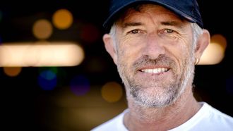 MEDEMBLIK - Coach Aaron McIntosh tijdens de persdag van TeamNL Zeilen. ANP SANDER KONING