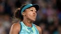 epa12670277 Naomi Osaka of Japan reacts during the Women’s 2nd round match against Sorana Cirstea of Romania on day 5 of the 2026 Australian Open tennis tournament in Melbourne, Australia, 22 January 2026.  EPA/LUKAS COCH AUSTRALIA AND NEW ZEALAND OUT