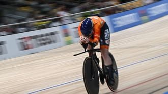 Netherlands' Hetty Van De Wouw competes in the women's time trial final match at the 2026 UCI Track World Championships at the Shanghai Velodrome in Shanghai on October 17, 2026. 
JADE GAO / AFP
