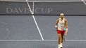 epa11727676 Spanish tennis player Rafael Nadal participates in a training session for the Davis Cup finals, in Malaga, Spain, 18 November 2024. Malaga will host the 2024 David Cup Final 8 from 19 to 24 November.  EPA/Jorge Zapata
