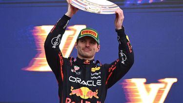 epa11967531 Max Verstappen of Red Bull Racing celebrates finishing second in the Australian Formula One Grand Prix at Albert Park in Melbourne, Victoria, Australia, 16 March 2025.  EPA/Joel Carrett AUSTRALIA AND NEW ZEALAND OUT