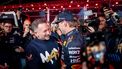 LAS VEGAS - Max Verstappen (Red Bull Racing) viert het behalen van zijn vierde wereldtitel met Christian Horner (Red Bull Racing) na afloop van de Las Vegas Grand Prix. ANP SEM VAN DER WAL