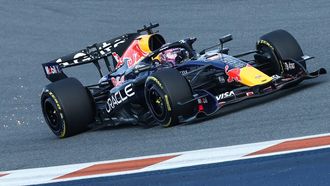 Red Bull Racing's Dutch driver Max Verstappen races during Sprint qualifying ahead of the 2026 Miami Formula One Grand Prix at Miami International Autodrome in Miami Gardens, Florida, on May 1, 2026.  
CHARLY TRIBALLEAU / AFP