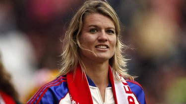 UTRECHT - Dafne Schippers tijdens de Nederlandse Eredivisie wedstrijd tussen FC Utrecht en FC Twente in stadion Galgenwaard op 5 november 2023 in Utrecht, Nederland. ANP BART STOUTJESDIJK