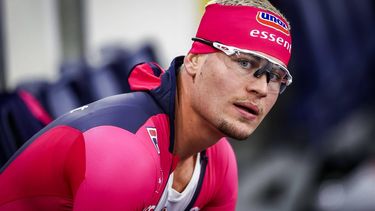 HEERENVEEN - Joep Wennemars van schaatsteam Essent tijdens de eerste training van het schaatsteam voorafgaand aan het nieuwe schaatsseizoen in Thialf. ANP VINCENT JANNINK