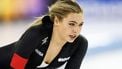 HEERENVEEN - Jutta Leerdam reageert na de 500 meter voor vrouwen tijdens de tweede dag van het NK Afstanden in Thialf. De olympische winter werd afgetrapt met het driedaagse schaatstoernooi. ANP VINCENT JANNINK