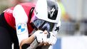 EMMEN - Marlen Reusser in actie tijdens de individuele tijdritten voor vrouwen op de eerste dag van de Europese kampioenschappen wielrennen. ANP VINCENT JANNINK