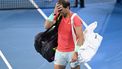 epa11050207 Rafael Nadal of Spain reacts after losing his doubles match with partner Marc Lopez of Spain against Max Purcell and Jordan Thompson of Australia during their round of 32 doubles match on Day 1 of the 2024 Brisbane International at the Queensland Tennis Centre in Brisbane, Australia, 31 December 2023.  EPA/DARREN ENGLAND  AUSTRALIA AND NEW ZEALAND OUT