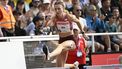 epa12177433 Femke Bol of Netherlands competes in the women's 400m Hurdles at the World Athletics Diamond League meeting in Stockholm, Sweden, 15 June 2025.  EPA/Fredrik Sandberg  SWEDEN OUT