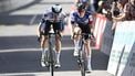 epa12171552 Dutch rider Demi Vollering (R) of FDJ SUEZ team and Swiss rider Marlene Reusser (L) of Movistar team in action during the first stage of the Tour de Suisse Women cycling race, over 95.5km from Gstaad to Gstaad, Switzerland, 12 June 2025.  EPA/GIAN EHRENZELLER