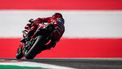 2023-08-20 09:52:42 Ducati Lenovo Team Italian rider Francesco Bagnaia rides his bike during the warm up session of the MotoGP Austrian Grand Prix at the Red Bull Ring racetrack in Spielberg bei Knittelfeld, Austria, on August 20, 2023. 
Jure Makovec / AFP
