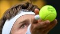 2023-07-06 15:05:04 Britain's Liam Broady serves to Norway's Casper Ruud during their men's singles tennis match on the fourth day of the 2023 Wimbledon Championships at The All England Tennis Club in Wimbledon, southwest London, on July 6, 2023.  
Glyn KIRK / AFP