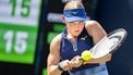 DEN BOSCH - Suzan Lamens (NED) in haar partij tegen Elisabetta Cocciaretto (ITA) tijdens de kwartfinale van het Libema Open. Het tennistoernooi vindt plaats in in het Autotron van Rosmalen. ANP SANDER KONING