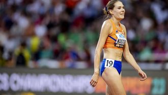 2023-08-23 19:20:05 BOEDAPEST - Maureen Koster in actie op de 5000 meter tijdens de vijfde dag van de wereldkampioenschappen atletiek. ANP ROBIN VAN LONKHUIJSEN